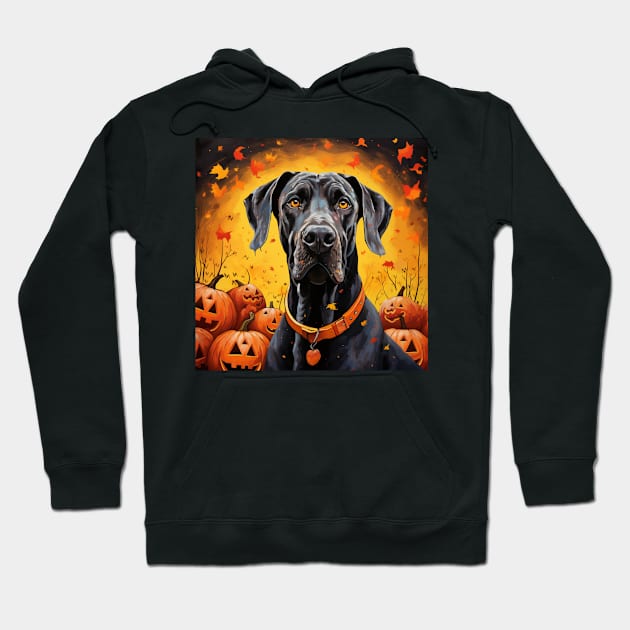 Halloween Great Dane Hoodie by NatashaCuteShop